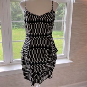 Parker Open-Back Peplum Mini Dress